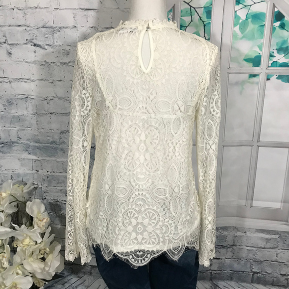 Simply Styled Lace Blouse Sz M (F31) - Picture 4 of 8